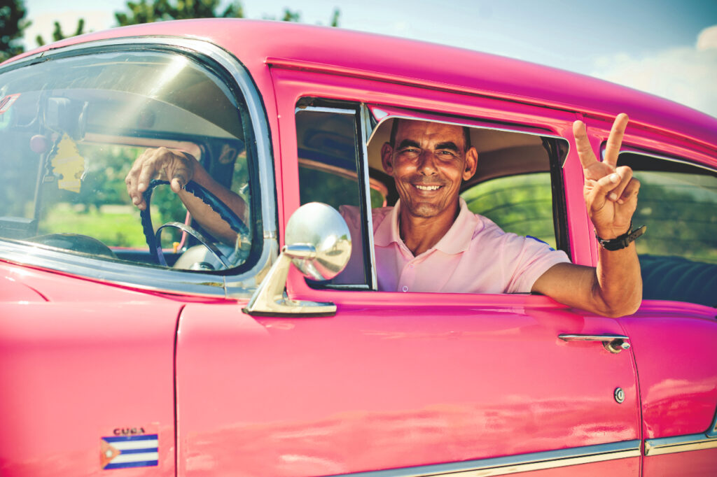 taxifahrer auf kuba
